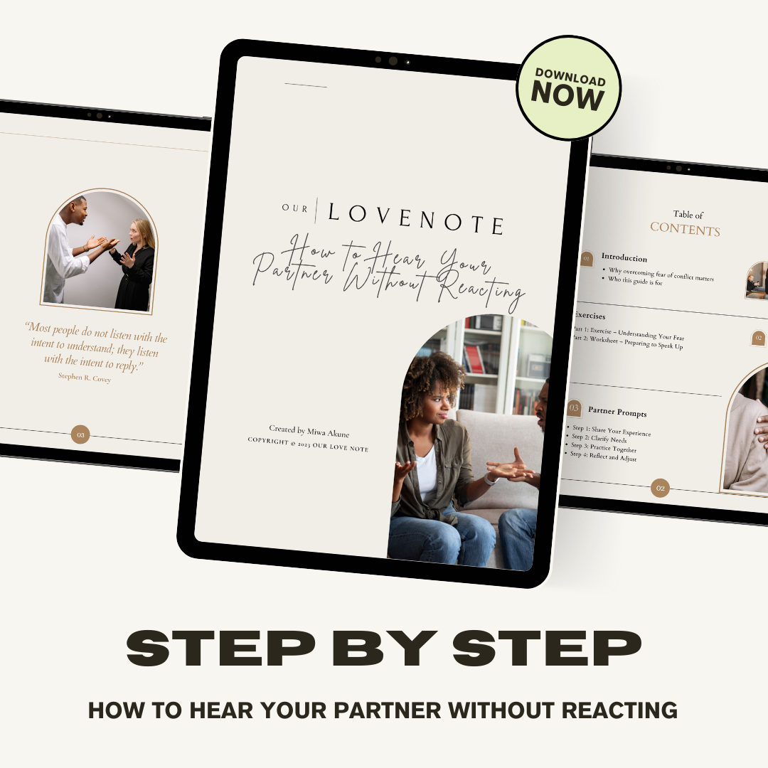 How to Hear Your Partner Without Reacting